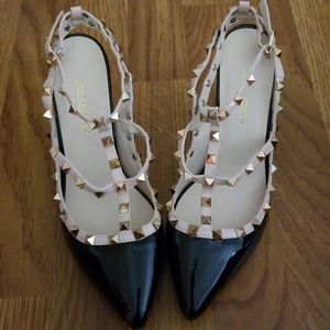 Studded Sling back shoe